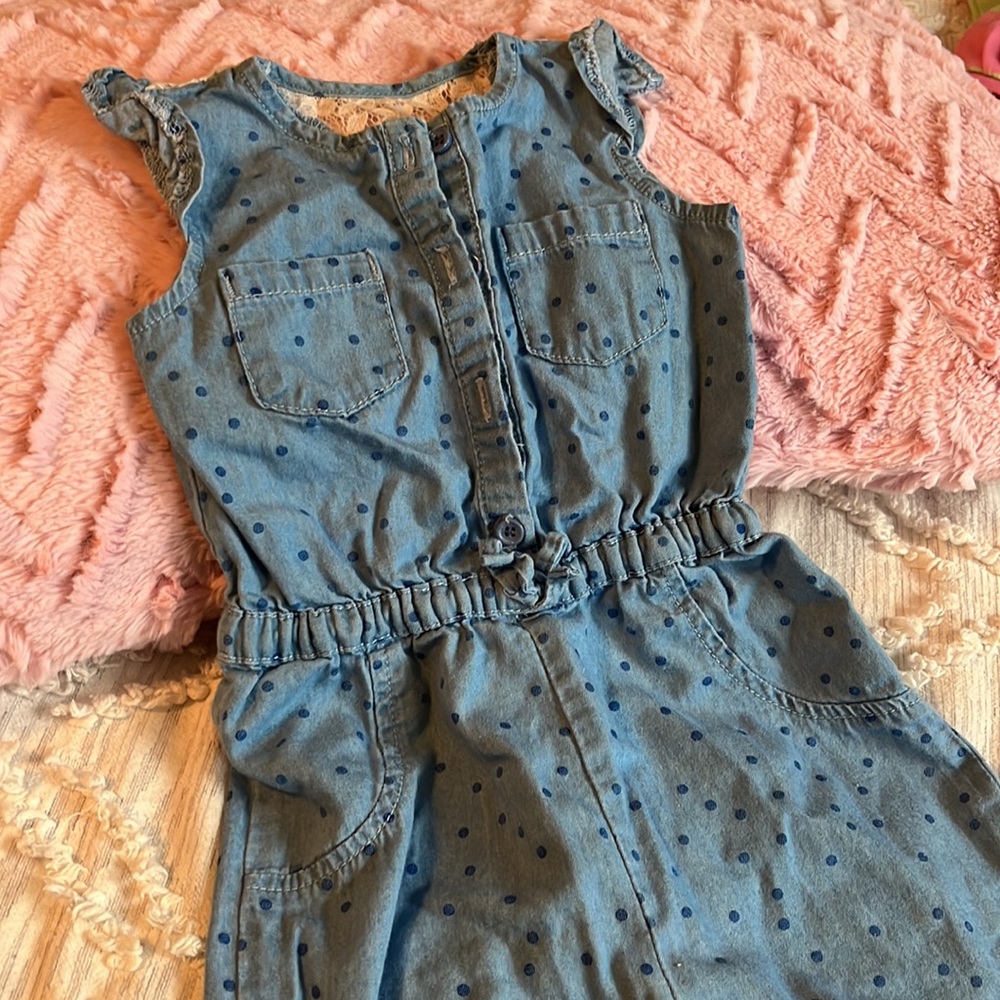 Rosie Pope denim and lace jumper